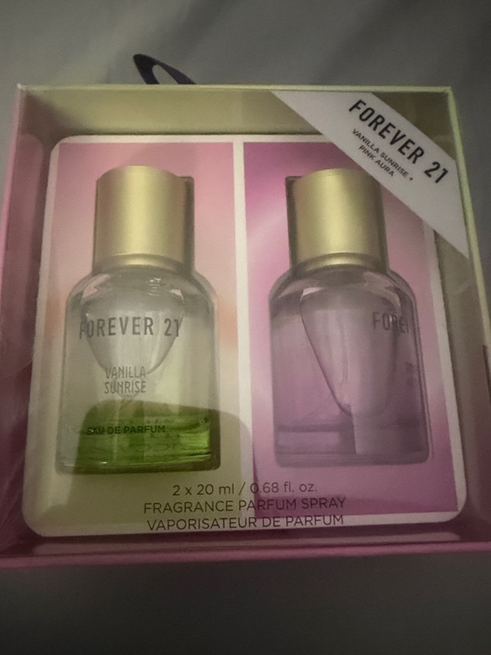 Forever 21 Mini Fragrance Set – Green & Pink Bottles